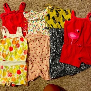 Romper Capsule! 7-pack toddler rompers 2T/3T. Adorable and super easy outfits!